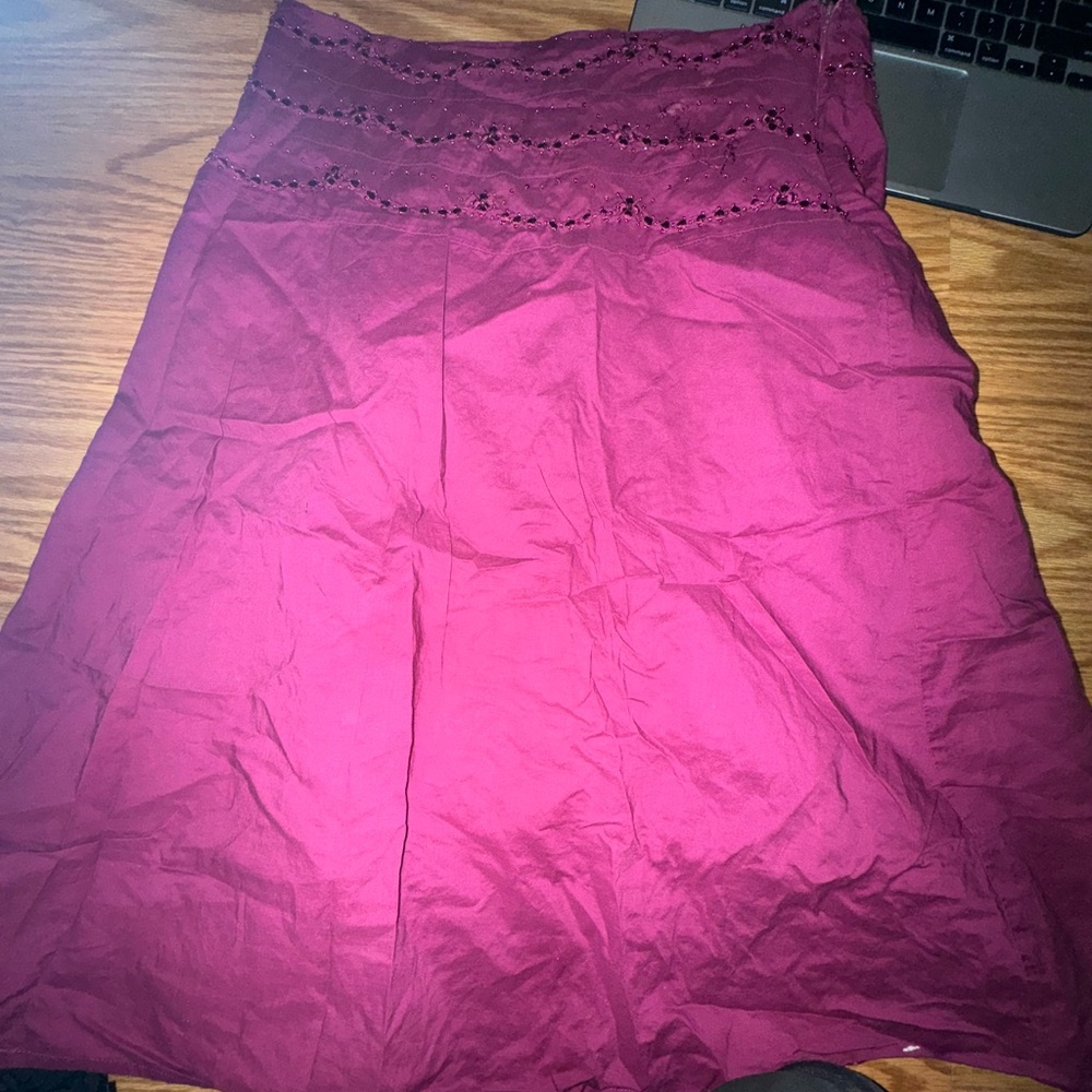 burgundy charlotte ruse skirt